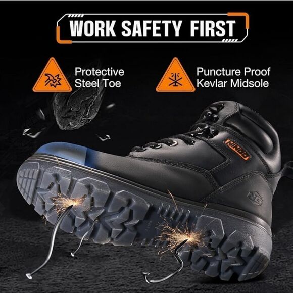 BRAND NEW BRAHMA BOOTS FOR MEN, WATERPROOF WORK  OIL & SLIP RESISTANT SH… - Picture 16 of 16